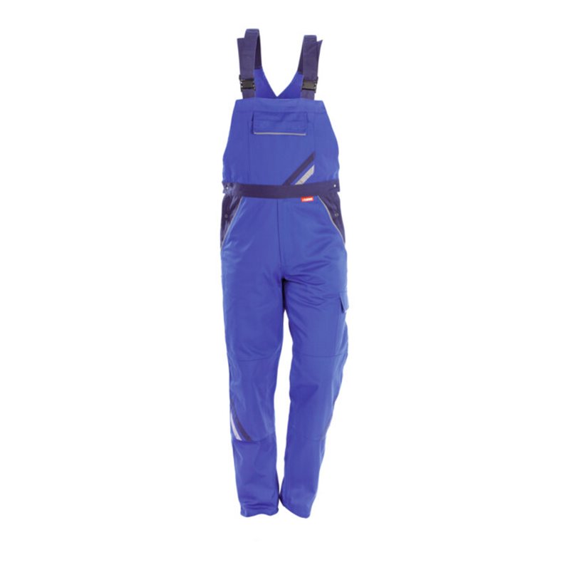 PLANAM Latzhose Highline, kornblau / marine, Konfektionsgröße DE: 30