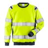 Fristads Flamestat High Vis Sweatshirt Kl. 3 7076 SFLH Größe 4XL Warnschutz-Gelb/Marine