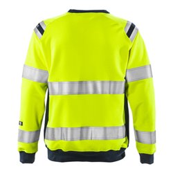 Fristads Flamestat High Vis Sweatshirt Kl. 3 7076 SFLH Größe 4XL Warnschutz-Gelb/Marine