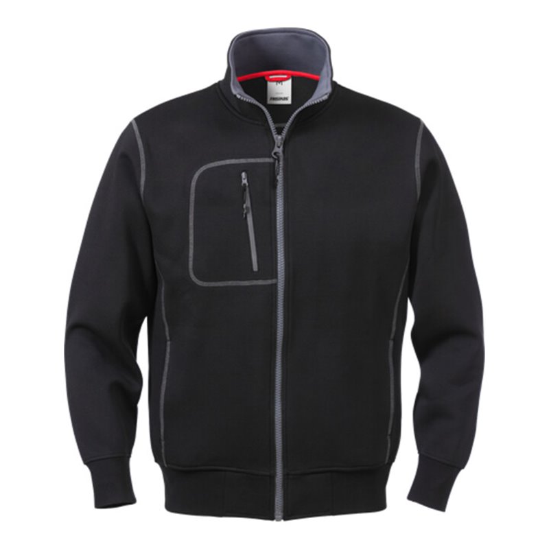 Fristads Acode Sweatjacke 1747 DF Größe L Schwarz