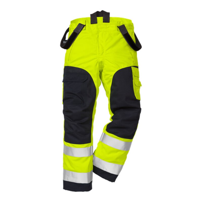 Fristads Flamestat High Vis Winterhose Kl. 2 2085 ATHS Größe 4XL Warnschutz-Gelb/Marine