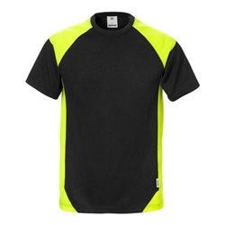 Fristads T-Shirt 7046 THV Größe 4XL Schwarz/Gelb