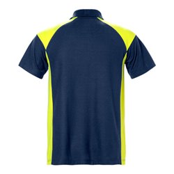 Fristads Poloshirt 7047 PHV Größe 4XL Marine/Warnschutz-Gelb
