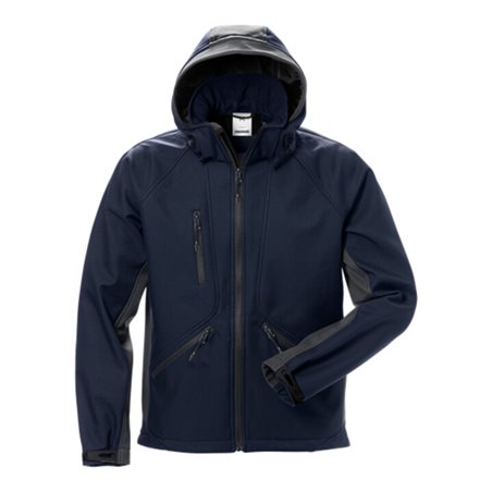 Fristads Acode Softshell-Jacke 1414 SHI Größe XL Marine/Dunkelgrau