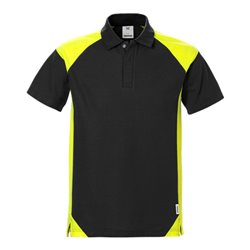 Fristads Poloshirt 7047 PHV Größe 4XL Schwarz/Gelb