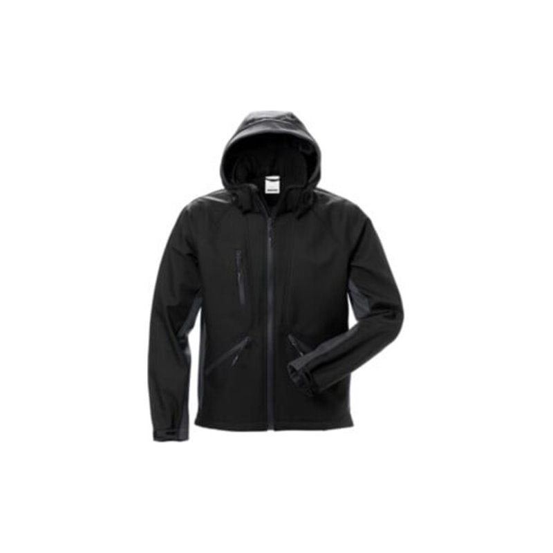 Fristads Acode Softshell-Jacke 1414 SHI Größe M Schwarz/Grau