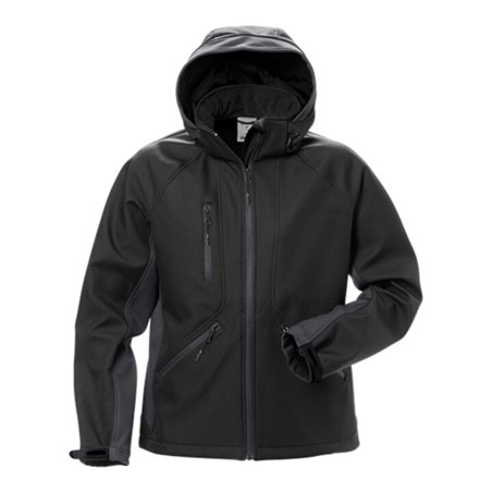 Fristads Acode Softshell-Jacke Damen 1416 SHI Größe S Schwarz/Grau