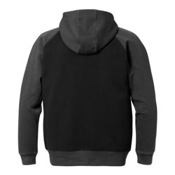 Fristads Acode Sweatjacke mit Kapuze 1757 DF Größe L Schwarz/Grau