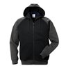 Fristads Acode Sweatjacke mit Kapuze 1757 DF Größe M Schwarz/Grau