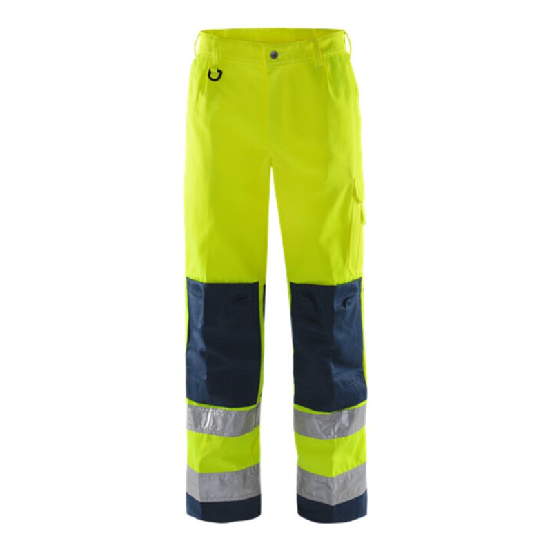 Fristads High Vis Hose Kl. 2 2001 TH Größe C154 Warnschutz-Gelb/Marine