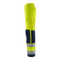 Fristads High Vis Hose Kl. 2 2001 TH Größe D96 Warnschutz-Gelb/Marine