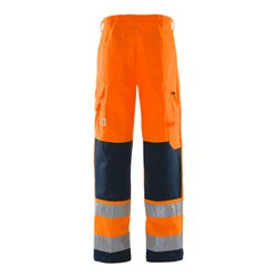 Fristads High Vis Hose Kl. 2 2001 TH Größe D104 Warnschutz-Orange/Marine