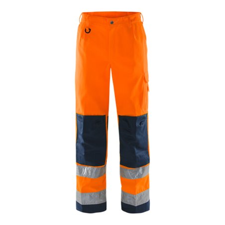 Fristads High Vis Hose Kl. 2 2001 TH Größe D108 Warnschutz-Orange/Marine