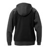 Fristads Acode Sweatjacke mit Kapuze Damen 1760 DF Größe M Schwarz/Grau