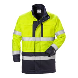 Fristads Flame High Vis Winterparka Kl. 3 4589 FLAM Größe 4XL Warnschutz-Gelb/Marine