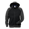 Fristads Acode Sweatjacke mit Kapuze Damen 1760 DF Größe S Schwarz/Grau