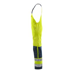 Fristads High Vis Latzhose Kl. 2 1001 TH Größe C48 Warnschutz-Gelb/Marine