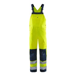 Fristads High Vis Latzhose Kl. 2 1001 TH Größe D112 Warnschutz-Gelb/Marine