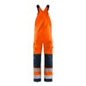 Fristads High Vis Latzhose Kl. 2 1001 TH Größe D104 Warnschutz-Orange/Marine