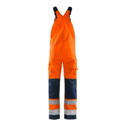 Fristads High Vis Latzhose Kl. 2 1001 TH Größe D92 Warnschutz-Orange/Marine
