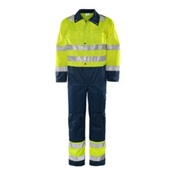 Fristads High Vis Overall Kl. 3 8601 TH Größe L Warnschutz-Gelb/Marine