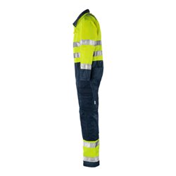 Fristads High Vis Overall Kl. 3 8601 TH Größe L Warnschutz-Gelb/Marine