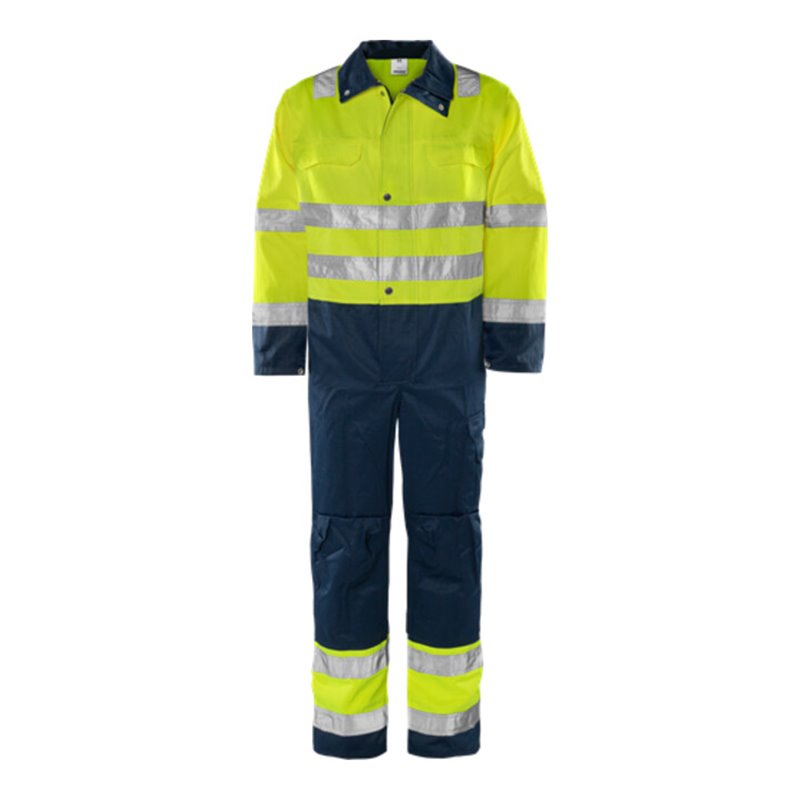 Fristads High Vis Overall Kl. 3 8601 TH Größe XL Warnschutz-Gelb/Marine