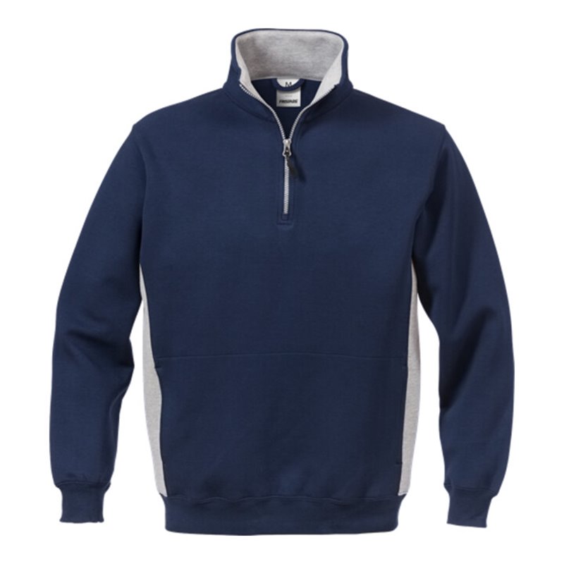 Fristads Acode Zipper-Sweatshirt 1705 DF Größe L Marine/Dunkelgrau