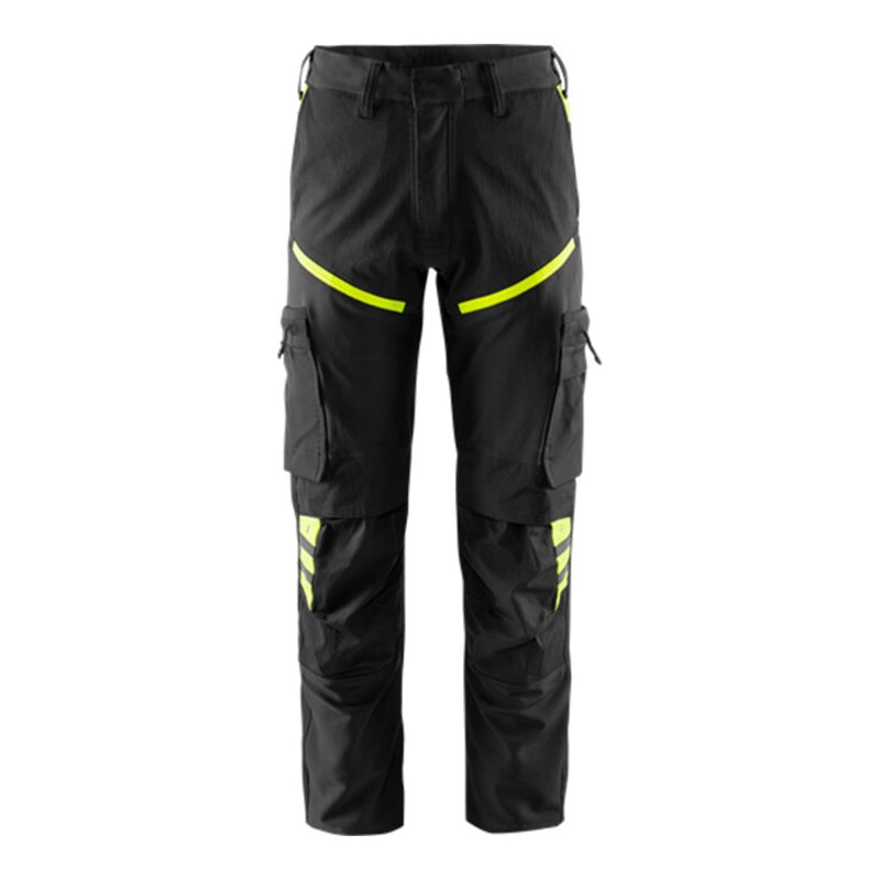 Fristads Stretch-Hose 2653 LWS Größe C42 Schwarz/Gelb