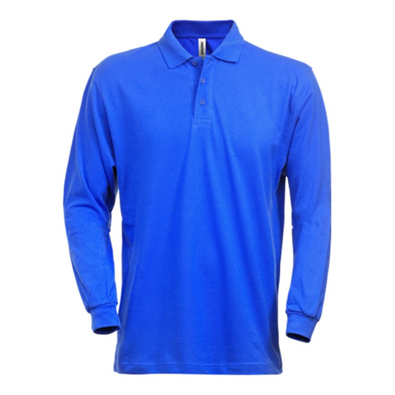 Fristads Acode Poloshirt Langarm 1722 PIQ Größe M Royalblau