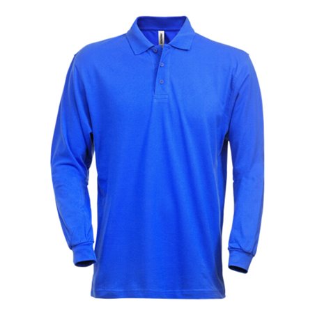 Fristads Acode Poloshirt Langarm 1722 PIQ Größe S Royalblau