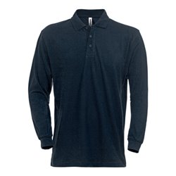 Fristads Acode Poloshirt Langarm 1722 PIQ Größe L Dunkelmarine