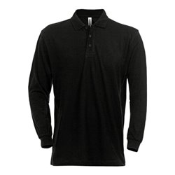 Fristads Acode Poloshirt Langarm 1722 PIQ Größe L Schwarz