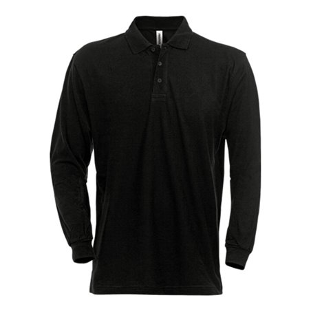 Fristads Acode Poloshirt Langarm 1722 PIQ Größe L Schwarz