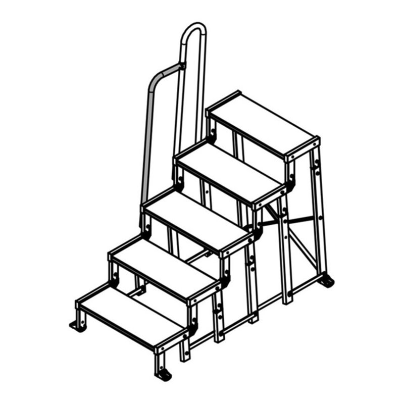 Hymer Handlauf für Modularen Industrietritt