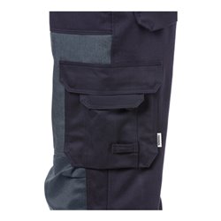 Fristads Flame High Vis Hose Damen Kl. 1 2591 FLAM Größe 46 Warnschutz-Gelb/Marine