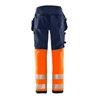 Fristads High Vis Green Handwerker Stretchhose Kl. 1 2643 GSTP Größe D120 Warnschutz-Orange/Marine