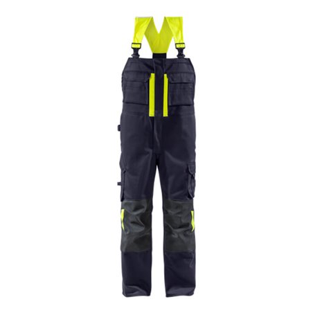 Fristads Schweisser latzhose 1029 WEL Größe C60 Marine/Warnschutz-Gelb