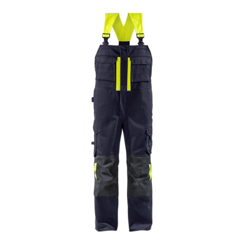 Fristads Schweisser latzhose 1029 WEL Größe D84 Marine/Warnschutz-Gelb