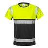 Fristads High Vis T-Shirt, Kl. 1 7518 THV Größe 4XL Warnschutz-Gelb/Schwarz