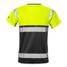 Fristads High Vis T-Shirt, Kl. 1 7518 THV Größe 4XL Warnschutz-Gelb/Schwarz