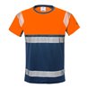 Fristads High Vis T-Shirt, Kl. 1 7518 THV Größe 4XL Warnschutz-Orange/Marine