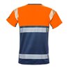 Fristads High Vis T-Shirt, Kl. 1 7518 THV Größe 4XL Warnschutz-Orange/Marine