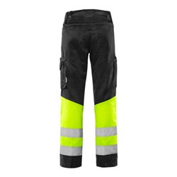Fristads High Vis Green Hose Kl.1 2668 GPLU Größe C46 Warnschutz-Gelb/Schwarz