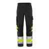 Fristads High Vis Green Hose Kl.1 2668 GPLU Größe C52 Warnschutz-Gelb/Schwarz