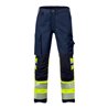 Fristads High Vis Stretch-Hose Damen Kl. 1 2708 PLU Größe 40 Warnschutz-Gelb/Marine