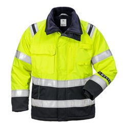 Fristads Flamestat High Vis Winterjacke für Damen, Kl. 3 4285 ATHS Größe L Warnschutz-Gelb/Marine