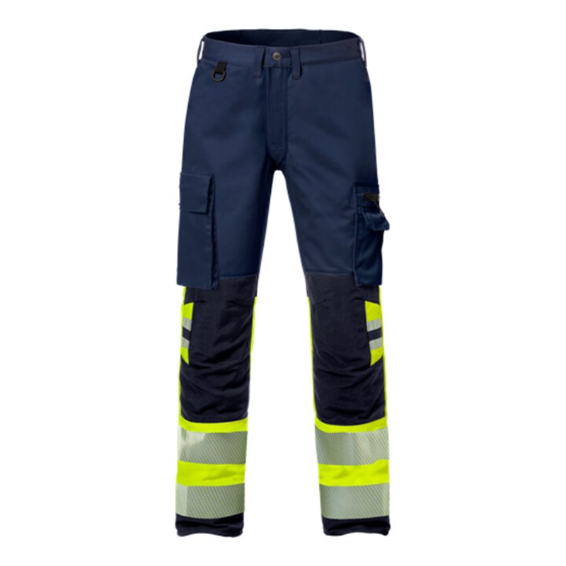 Fristads High Vis Stretch-Hose Damen Kl. 1 2708 PLU Größe 46 Warnschutz-Gelb/Marine