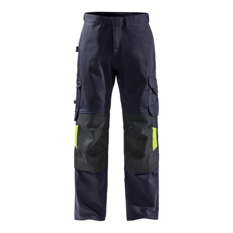 Fristads Schweisser hose 2656 WEL Größe D100 Marine/Warnschutz-Gelb