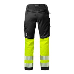 Fristads High Vis Stretch-Hose Damen Kl. 1 2708 PLU Größe 40 Warnschutz-Gelb/Schwarz